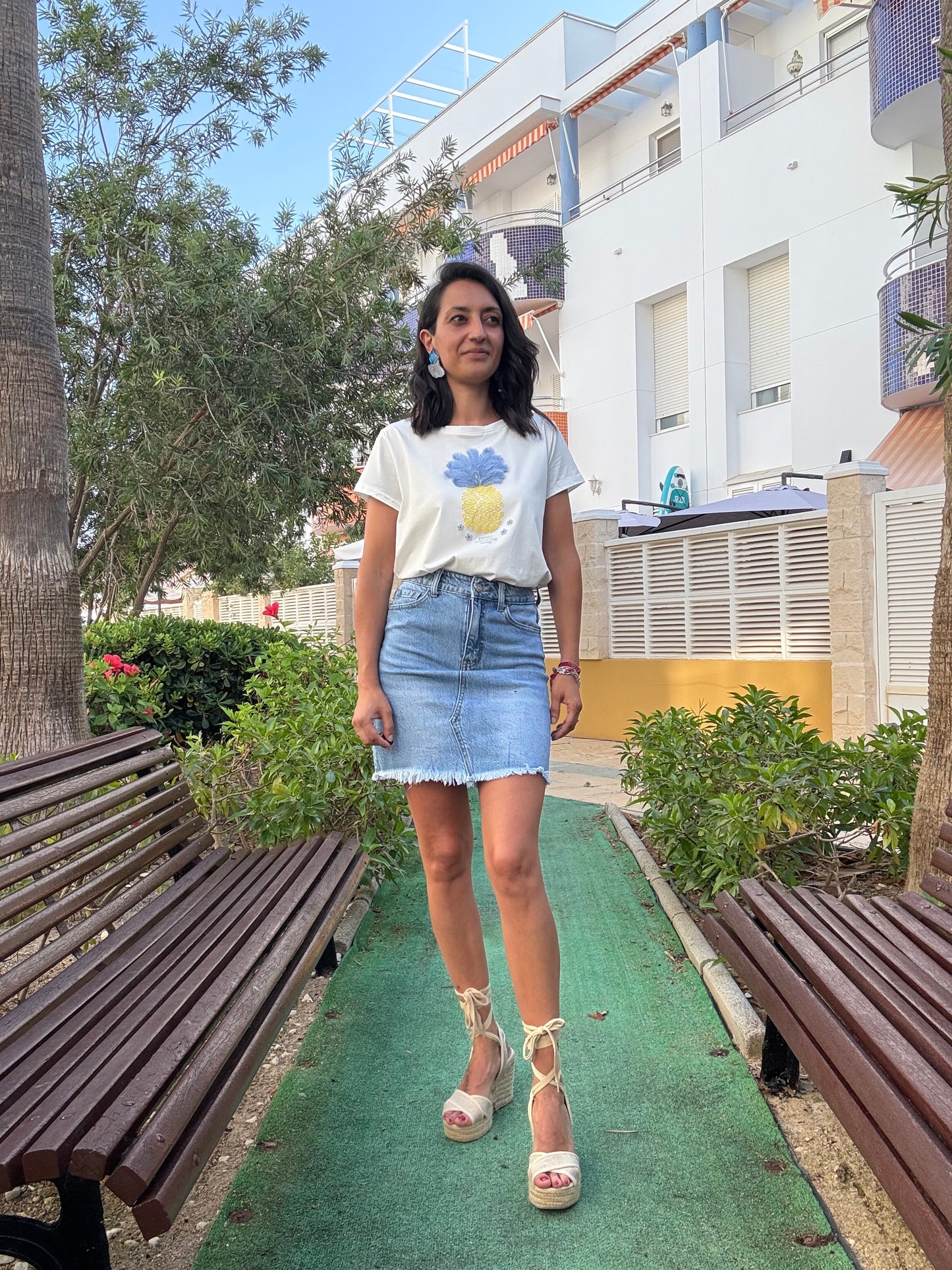 FALDA DENIM SUNSET