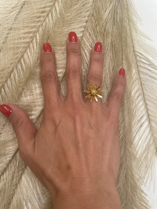 ANILLO FLOR DORADA
