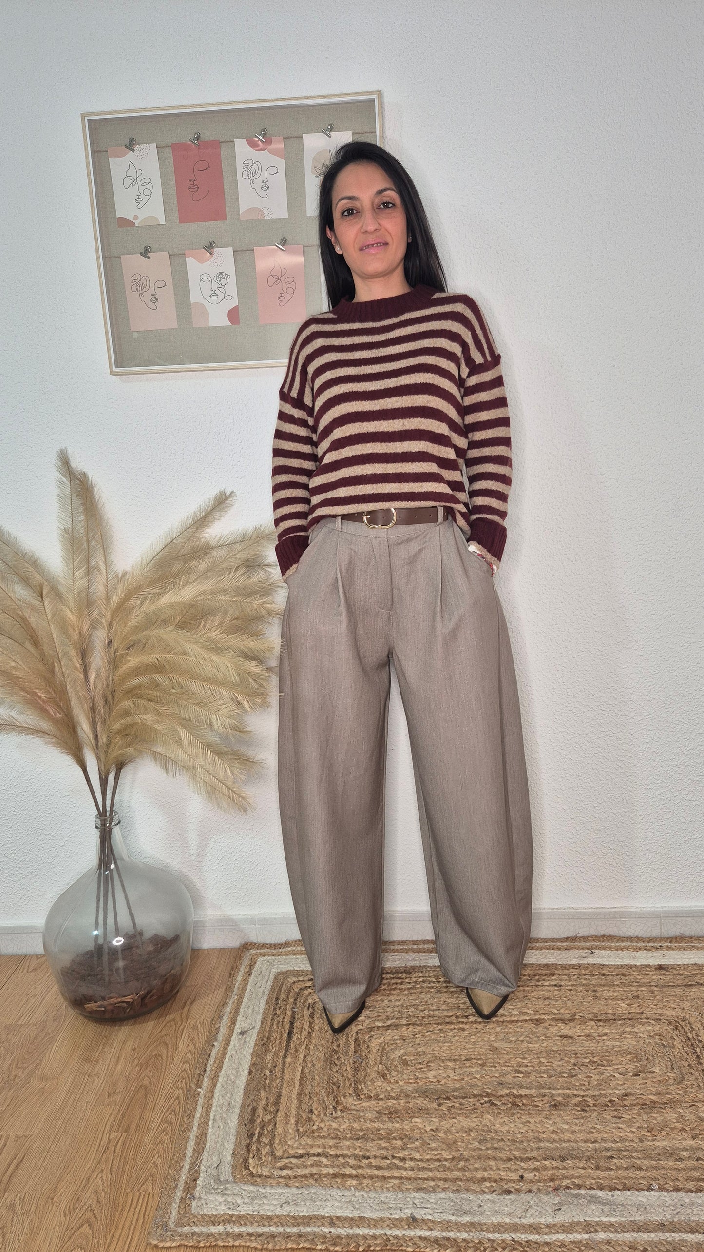 PANTALON SOPHIE TAUPE