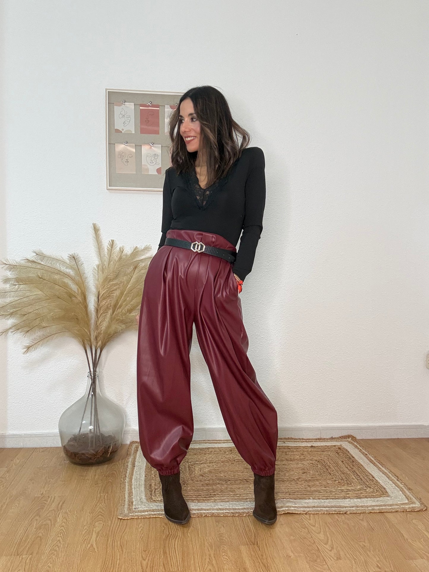 PANTALON BALLOON VOGUE burdeos