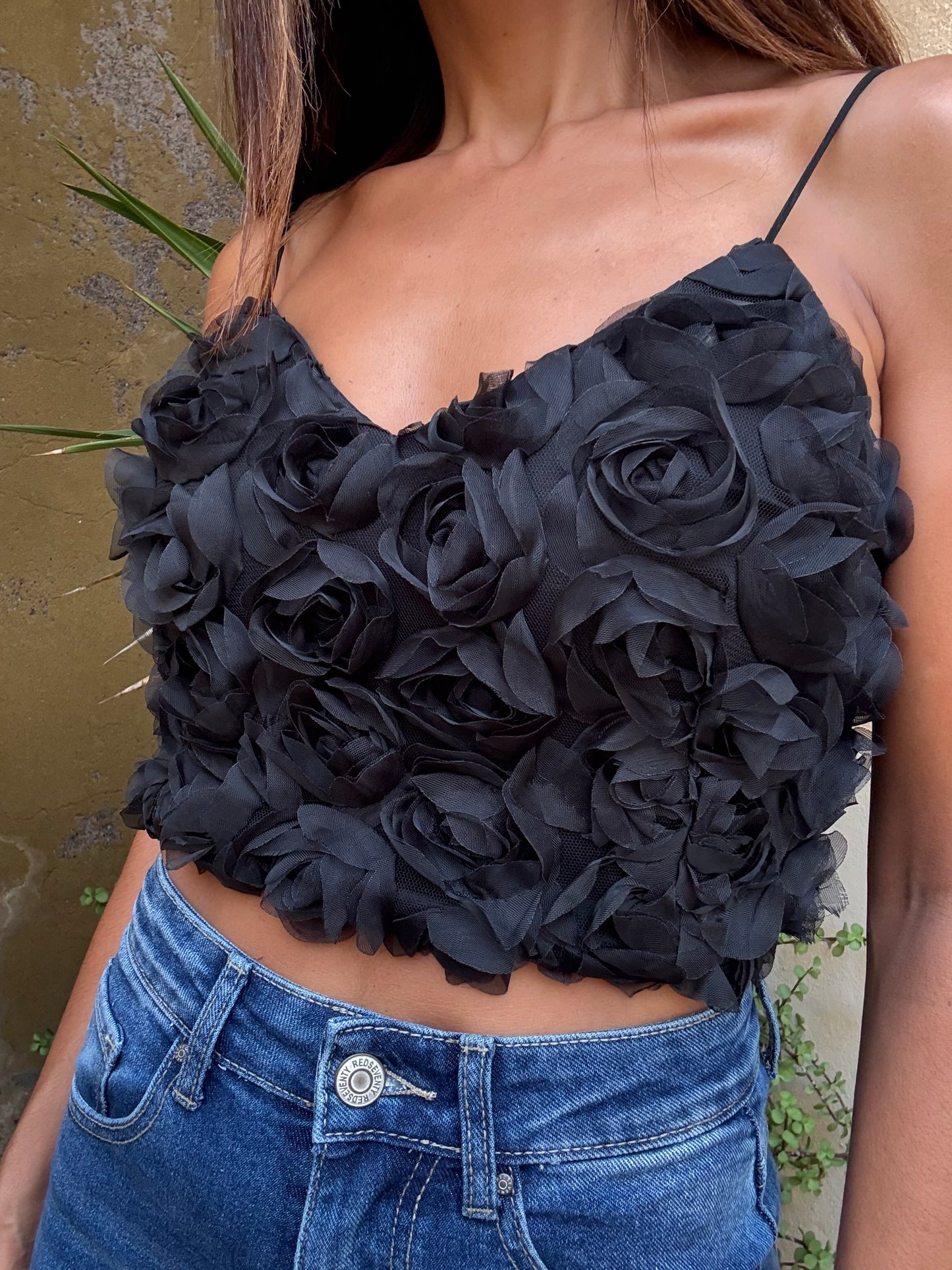 TOP ROSE NOIR