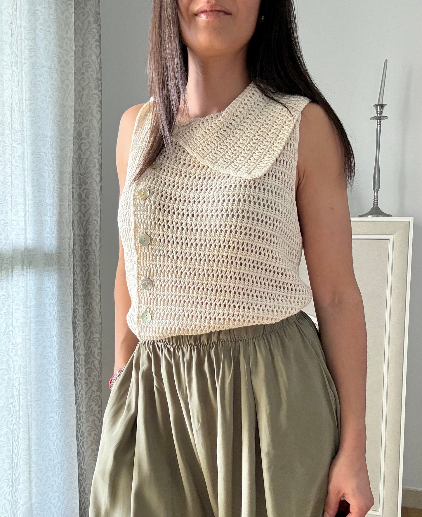 TOP CROCHET NACAR