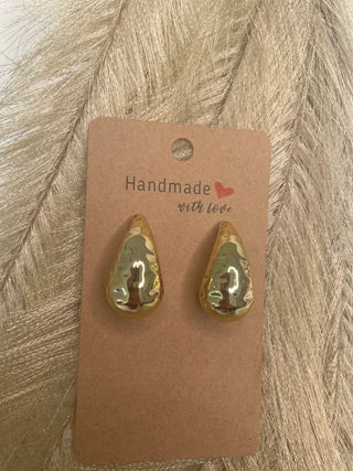 PENDIENTES GOTA (dorado)