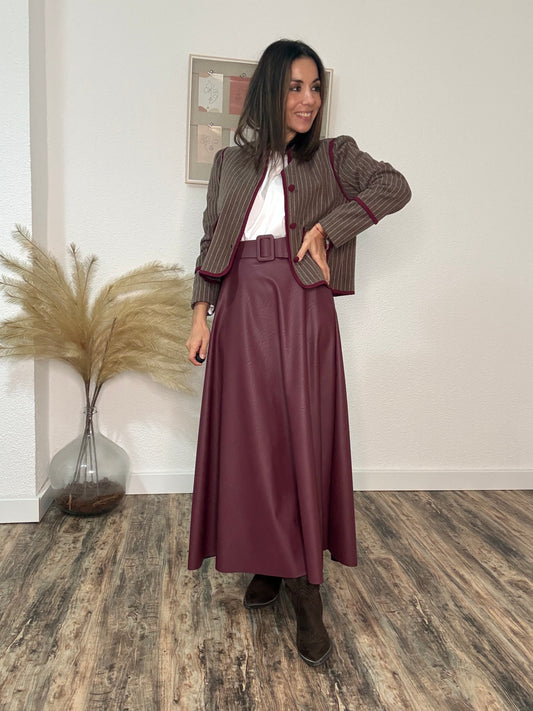 FALDA BURGUNDY ESSENCE