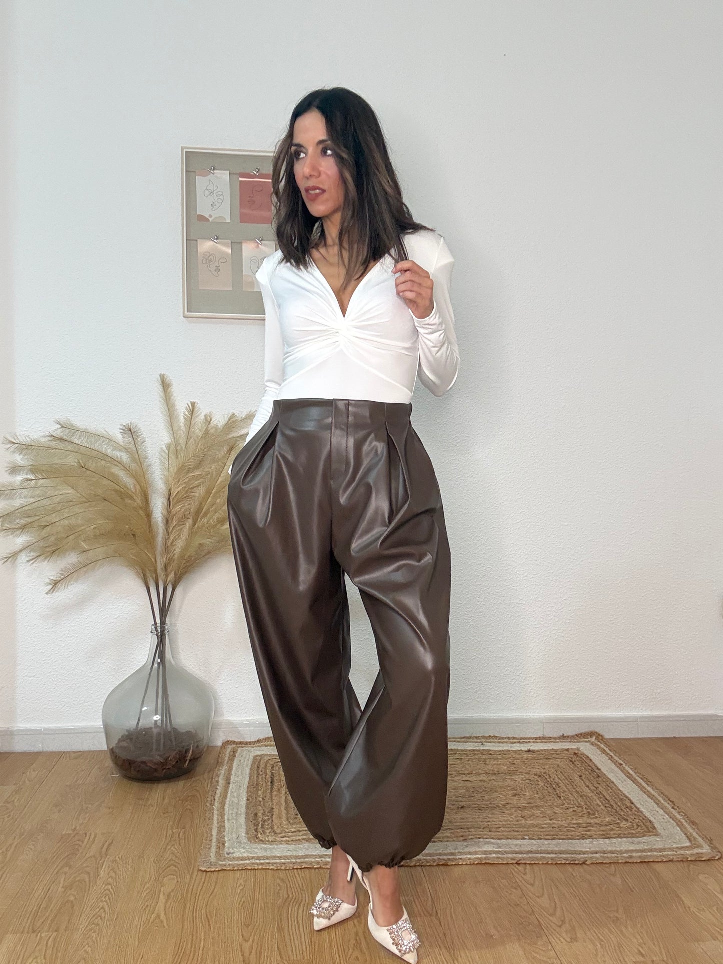 PANTALON BALLOON VOGUE chocolate