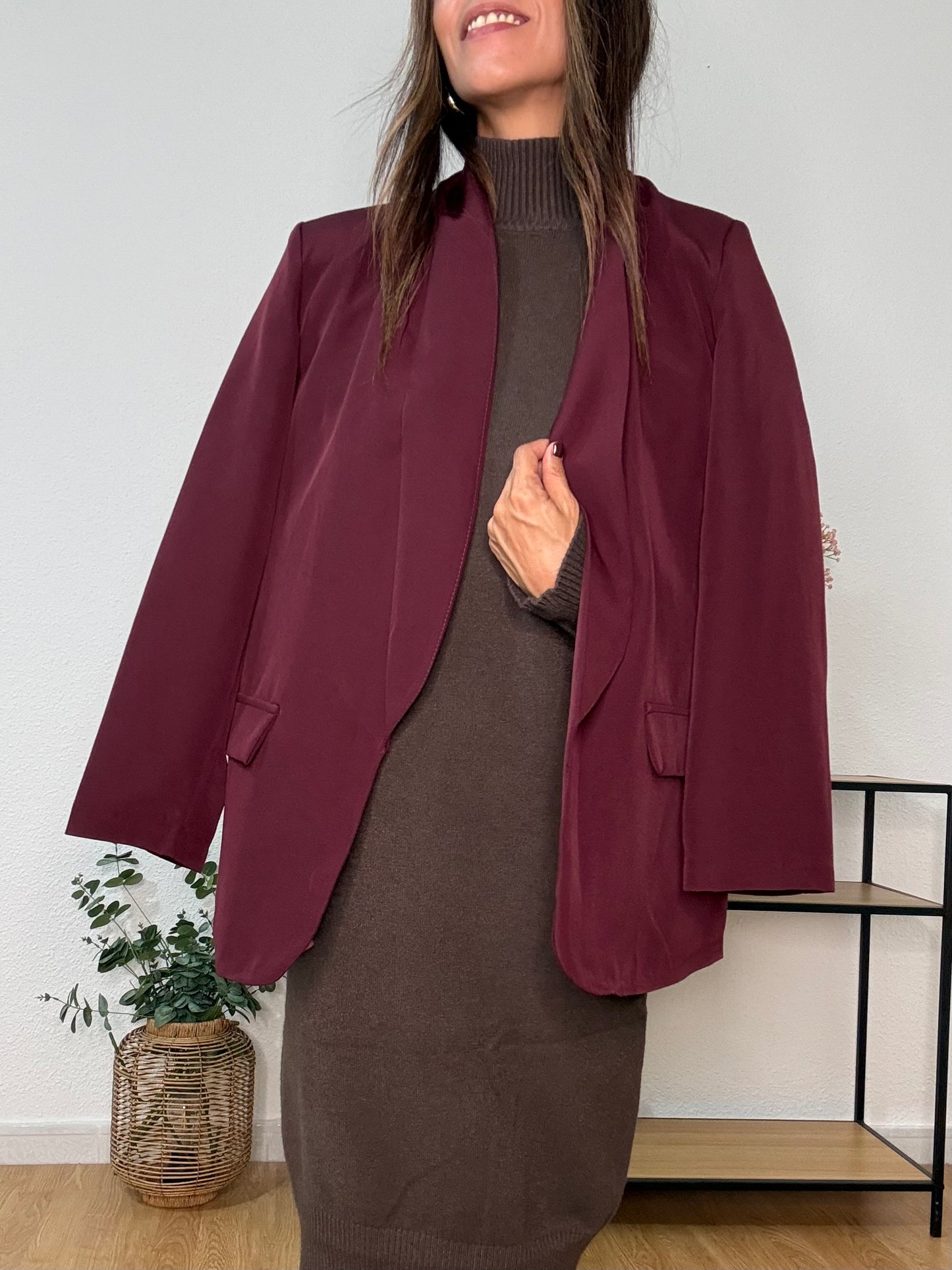 BLAZER MUSE burgundy edition