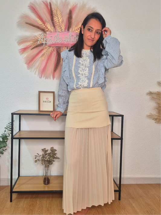 FALDA PLISADA CARRIE (varios colores)