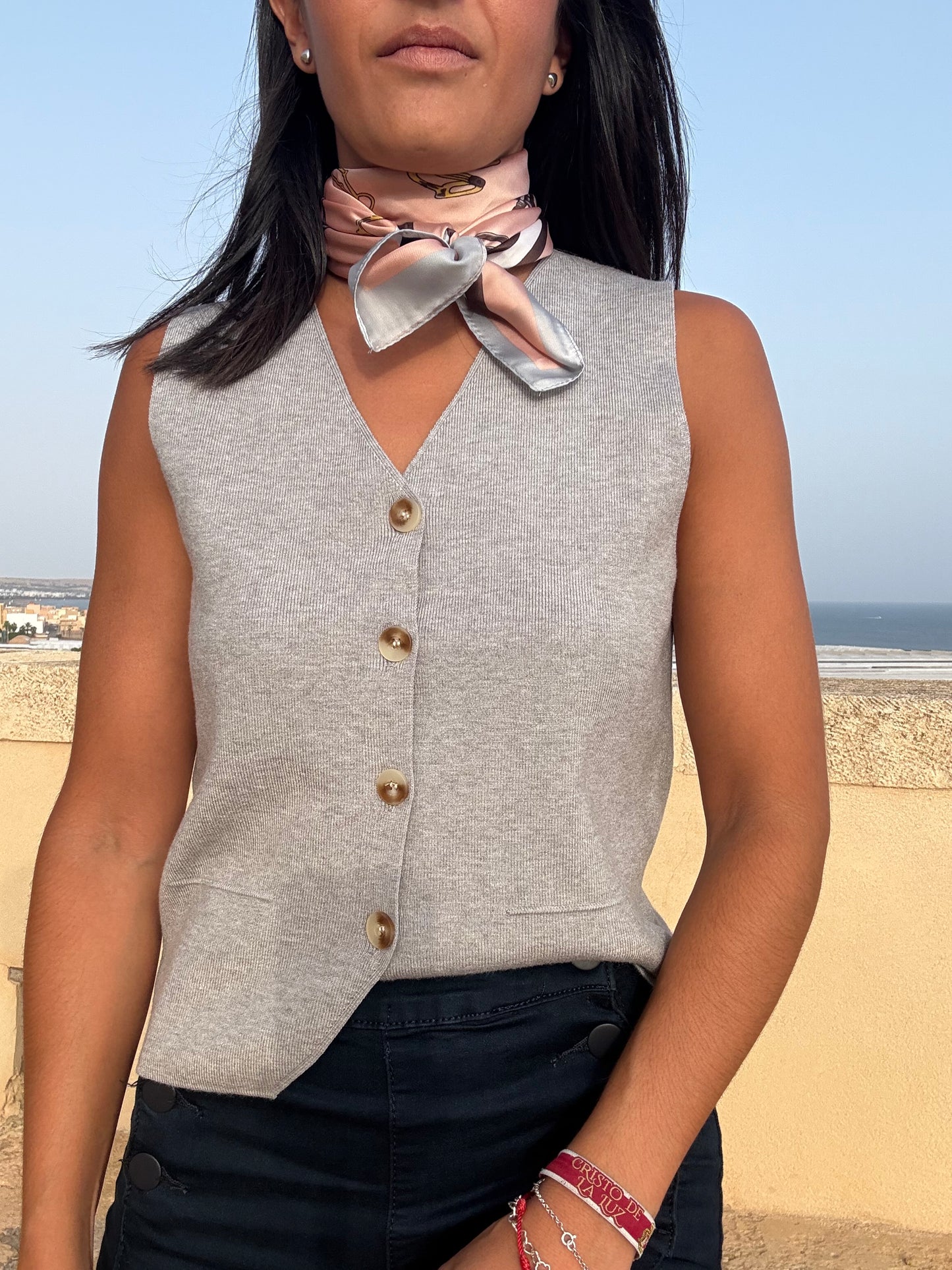 CHALECO MILANO PUNTO grey edition