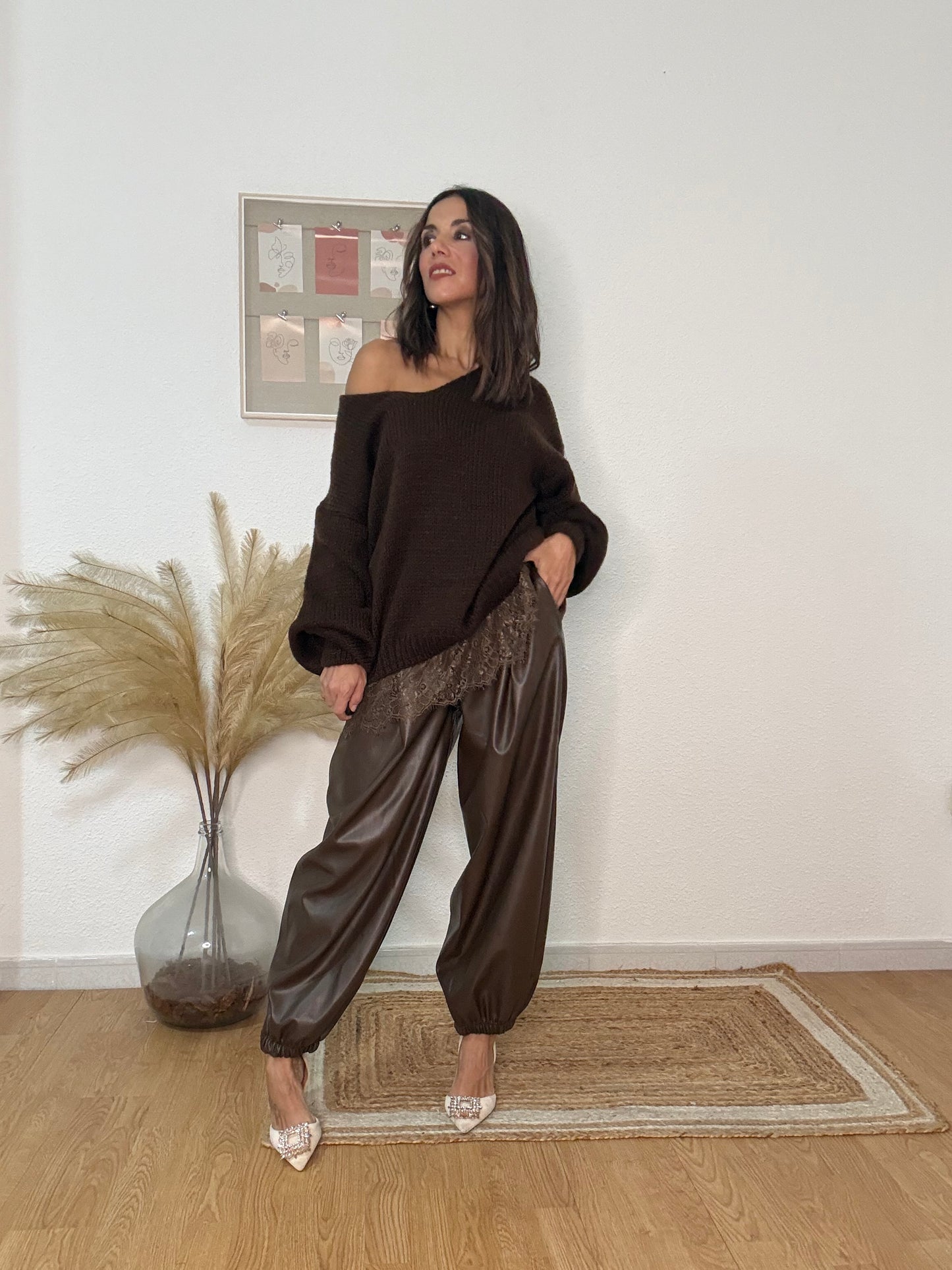 PANTALON BALLOON VOGUE chocolate