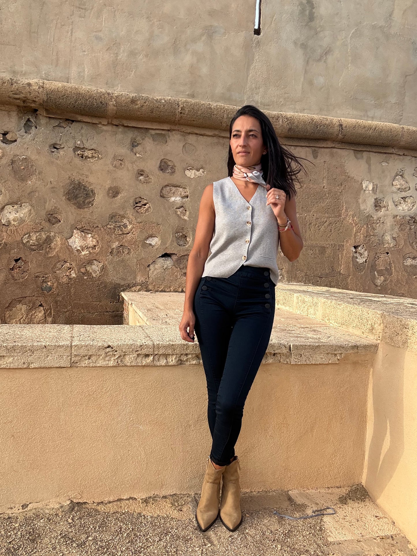 CHALECO MILANO PUNTO grey edition