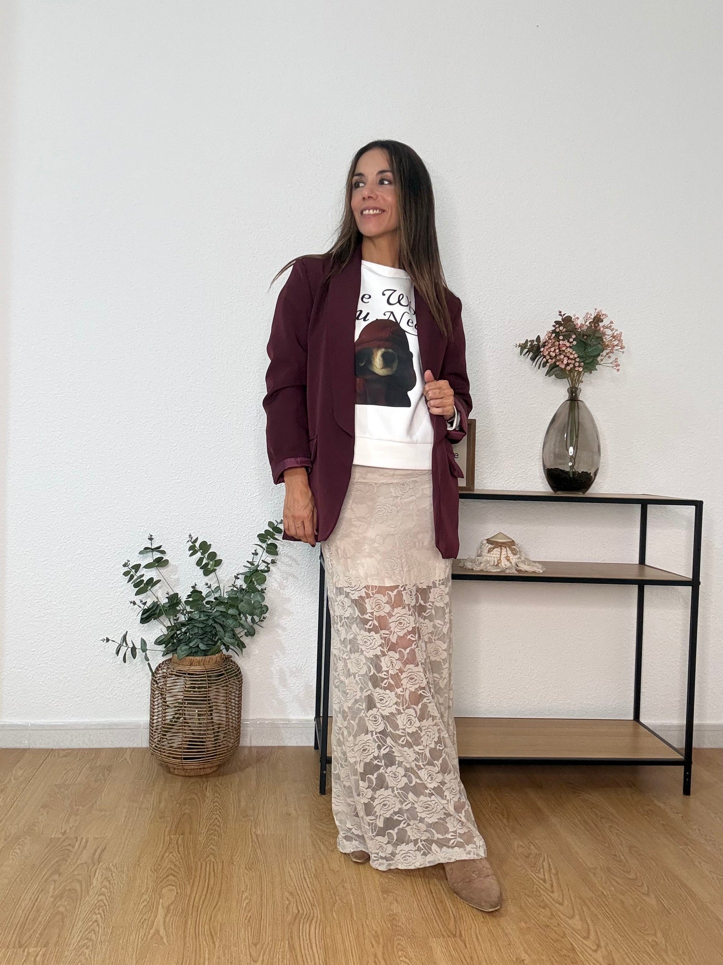 BLAZER MUSE burgundy edition