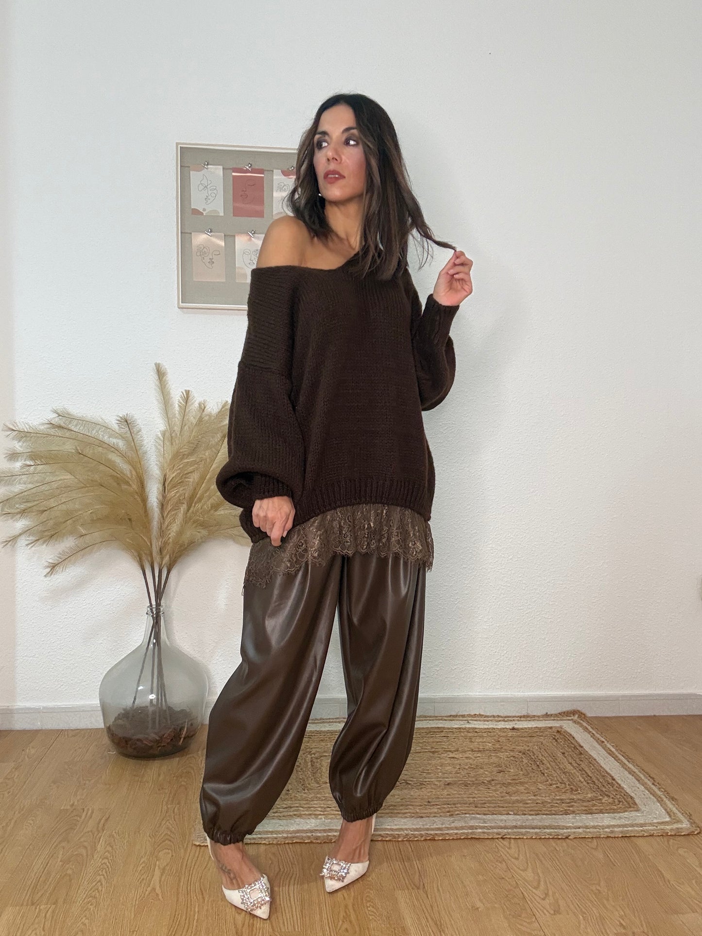 PANTALON BALLOON VOGUE chocolate