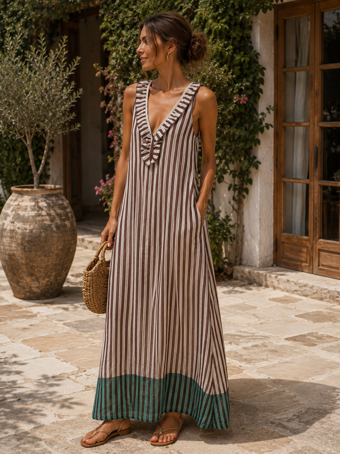 VESTIDO rayas Capri