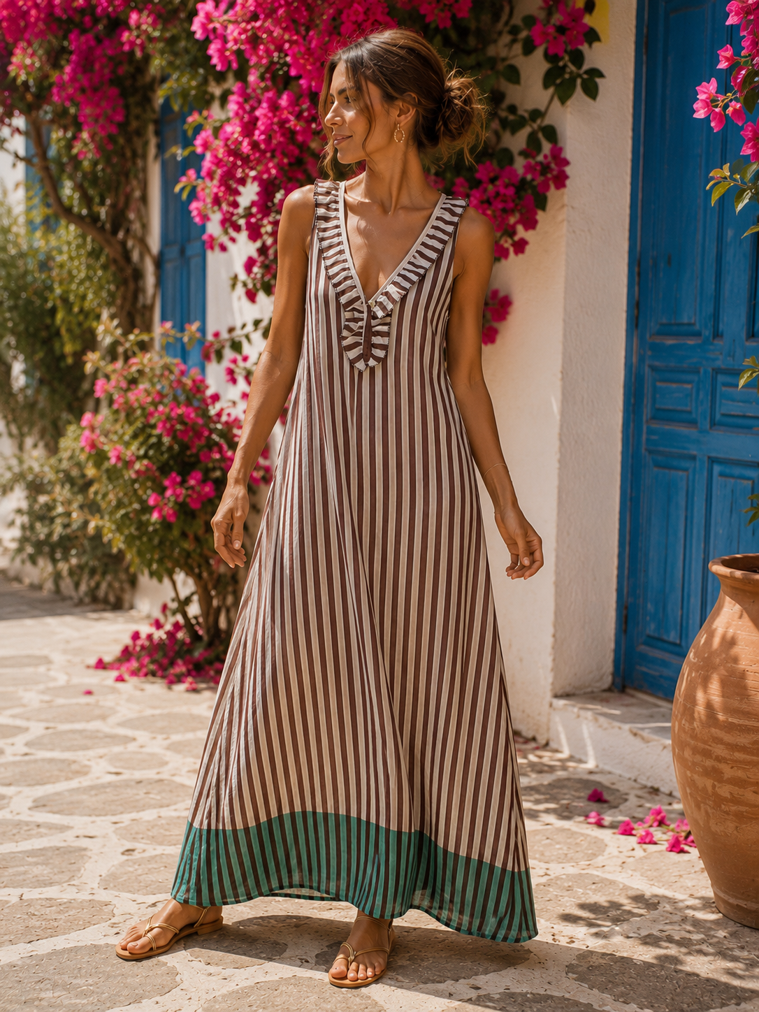 VESTIDO rayas Capri