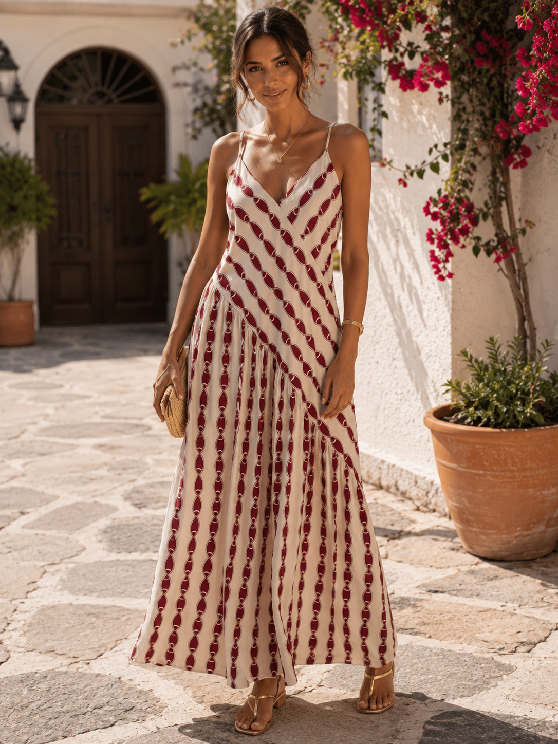 VESTIDO Burdeos Bloom