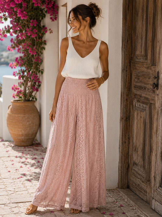 PANTALÓN palazzo romance