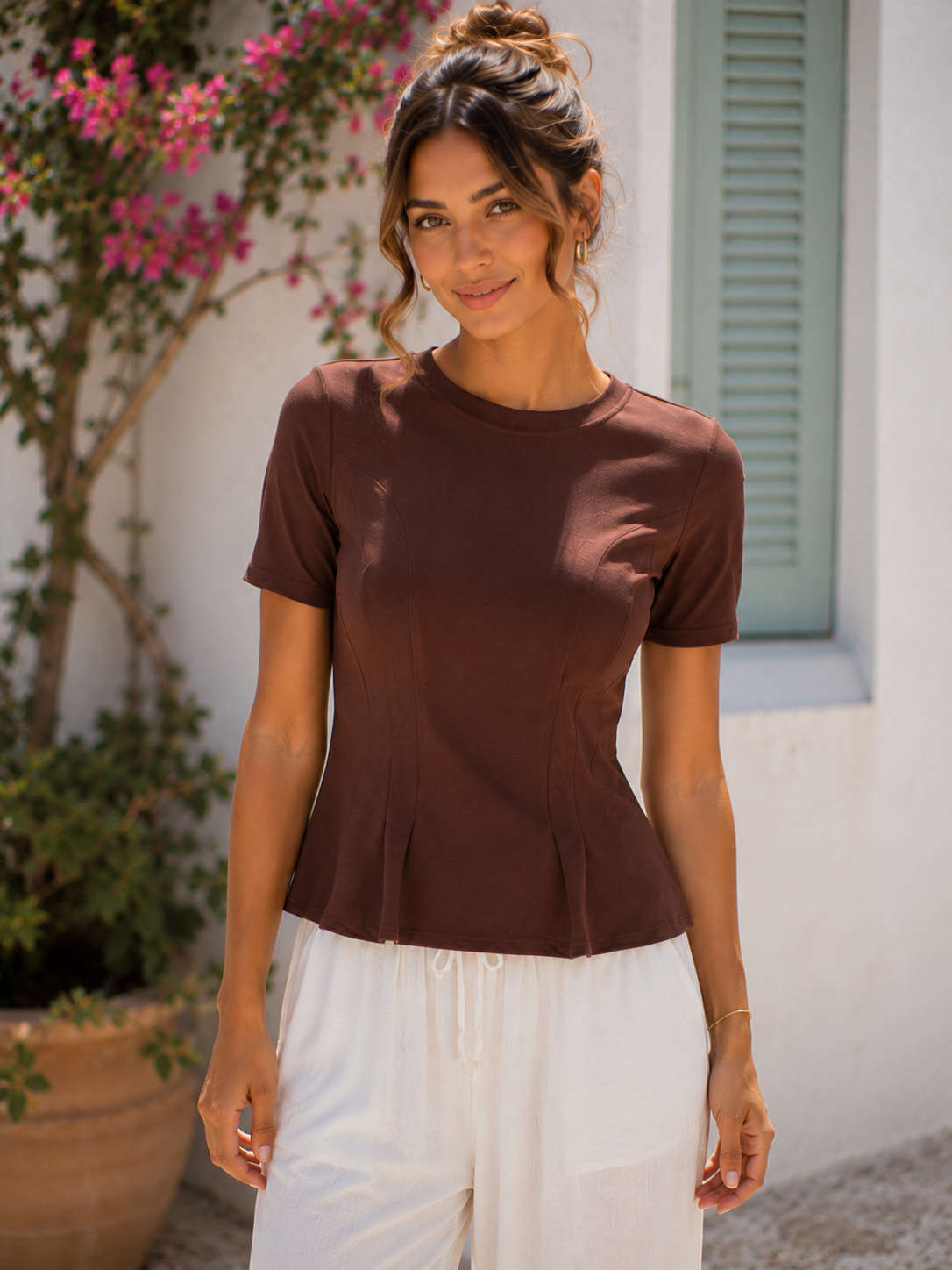 Camiseta marrón