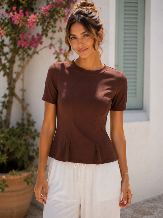 Camiseta marrón