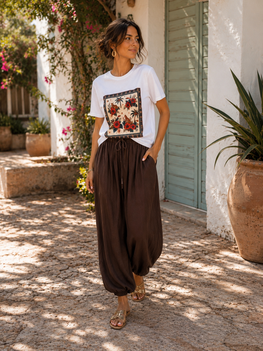 CAMISETA estampada tropical