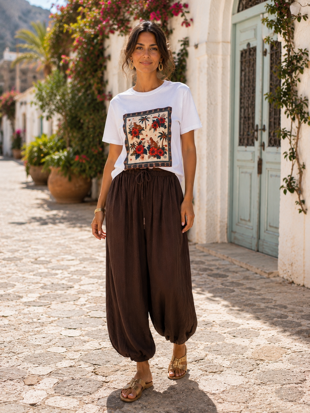 CAMISETA estampada tropical