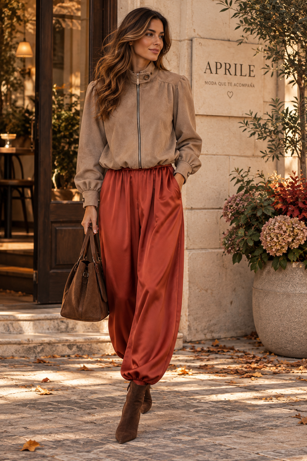 CHAQUETA/BOMBER tierra