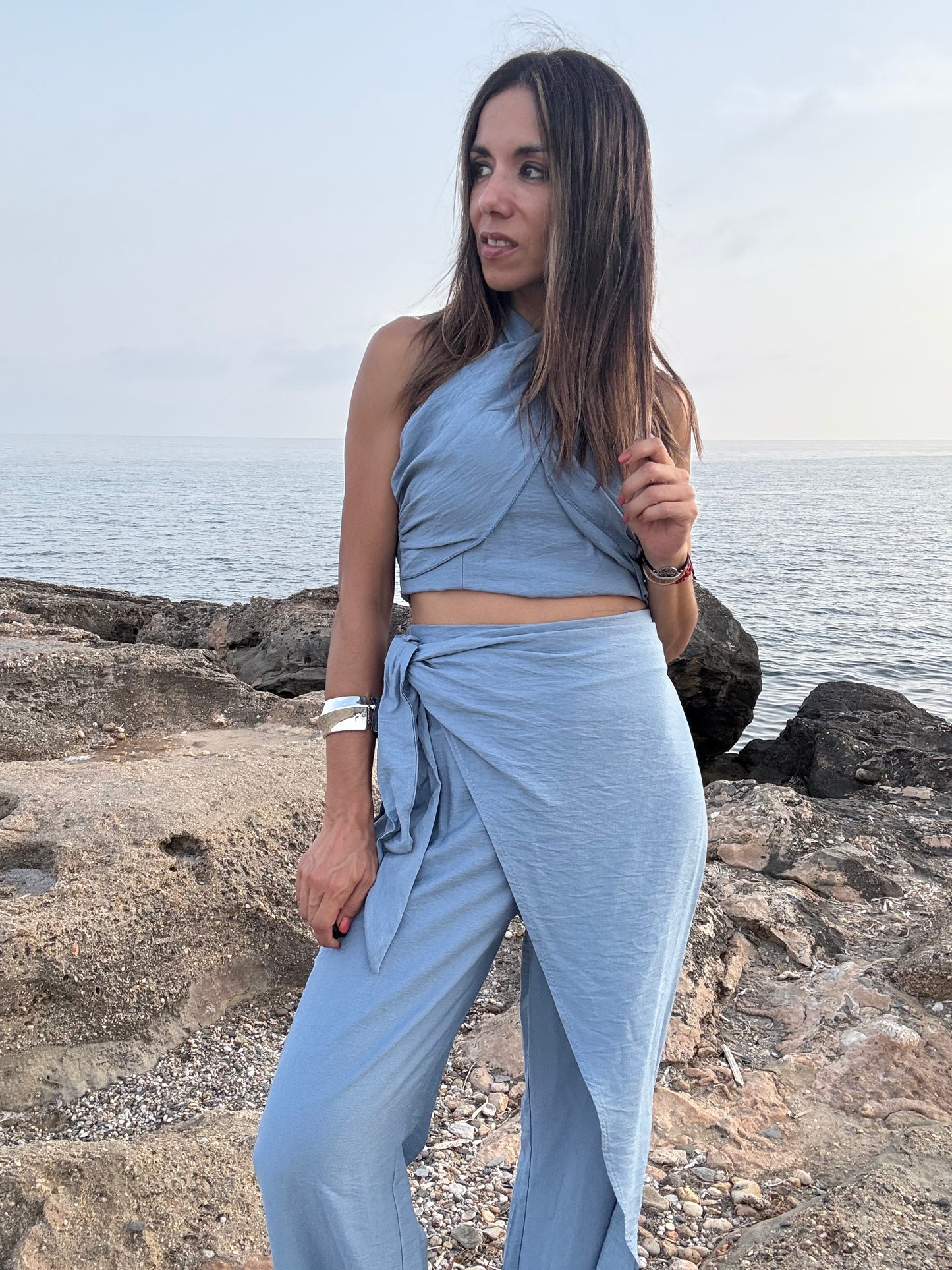 BRAZALETE OLA DE ACERO