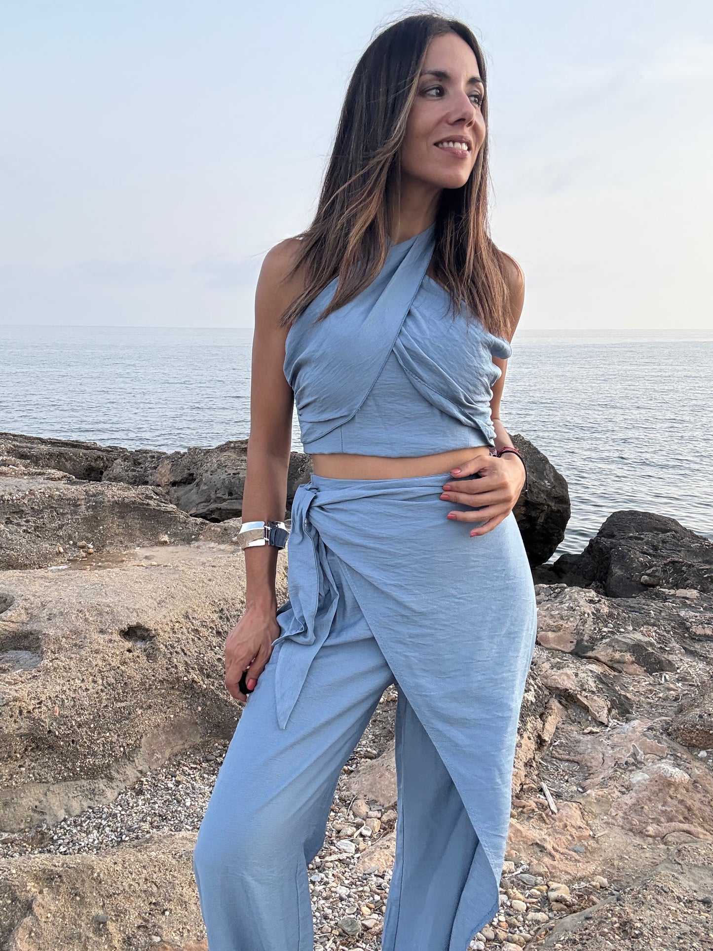 BRAZALETE OLA DE ACERO