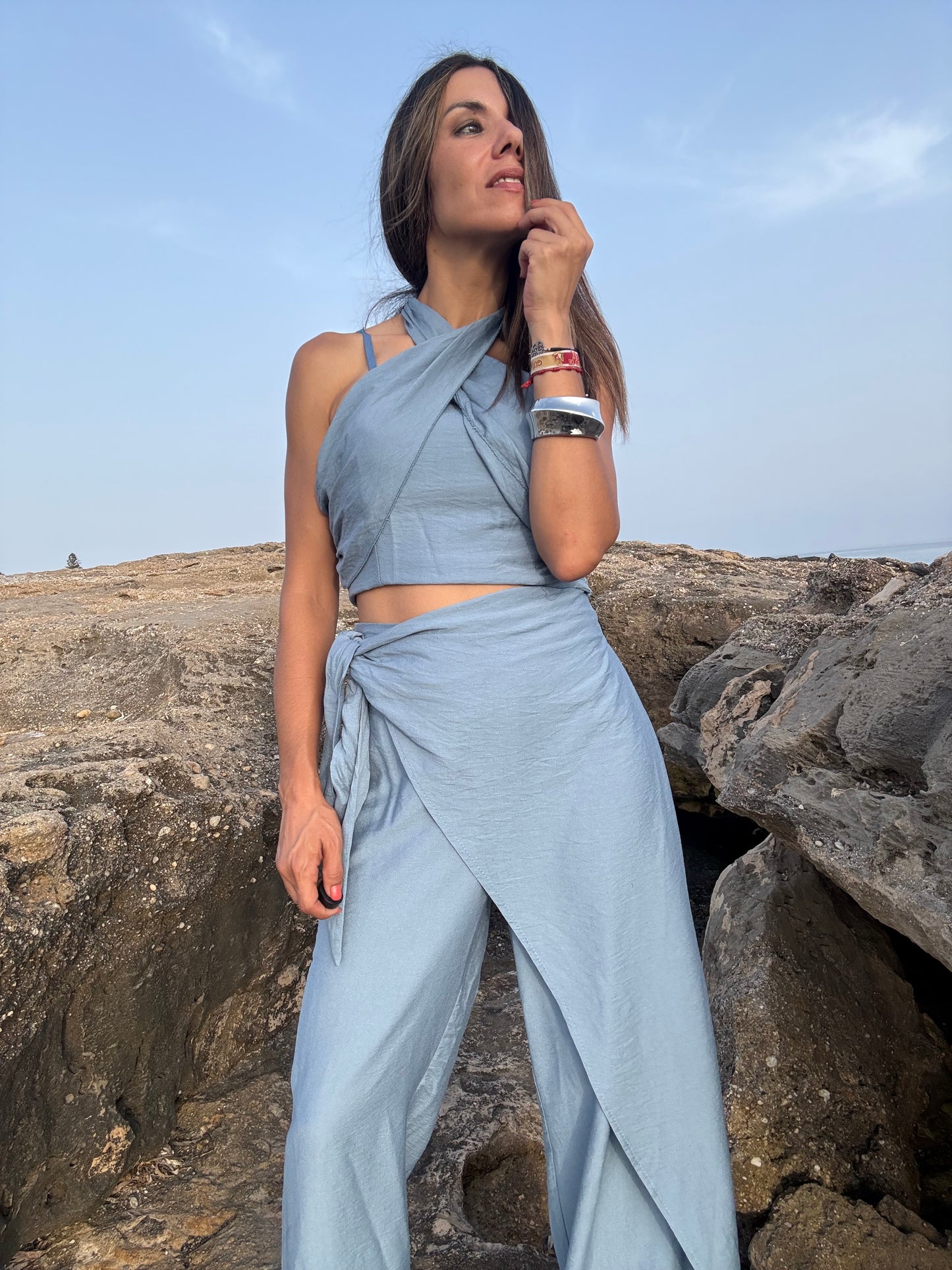 BRAZALETE OLA DE ACERO