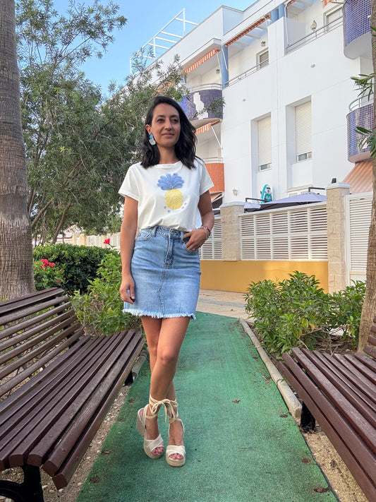FALDA DENIM SUNSET