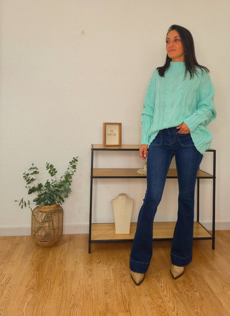 JERSEY CARRIE verde agua