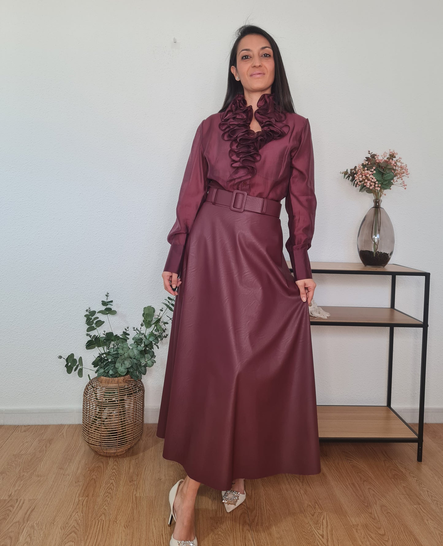 FALDA BURGUNDY ESSENCE