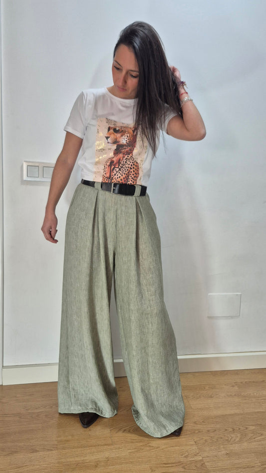 PANTALÓN PALAZZO green edition