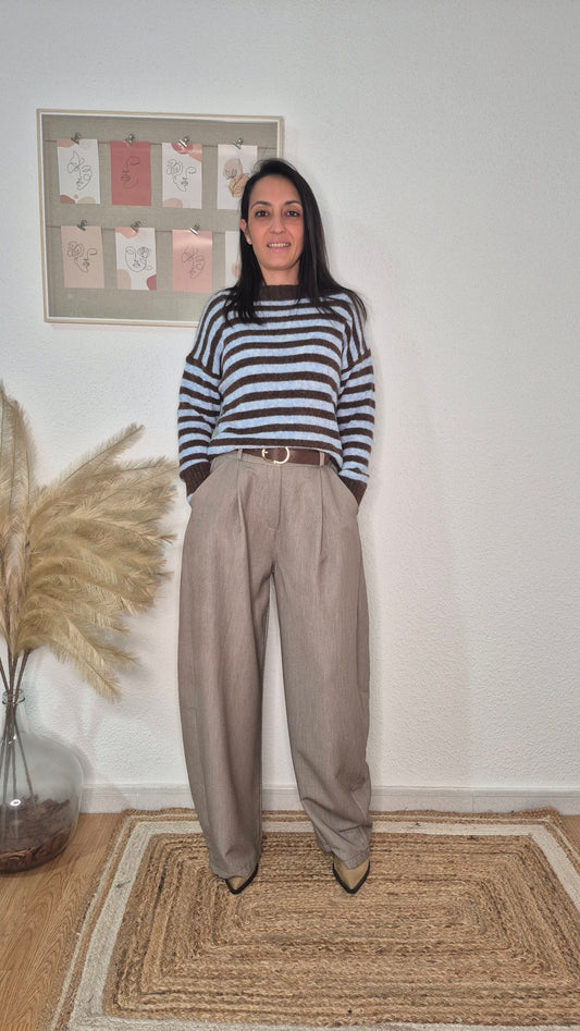 PANTALON SOPHIE TAUPE