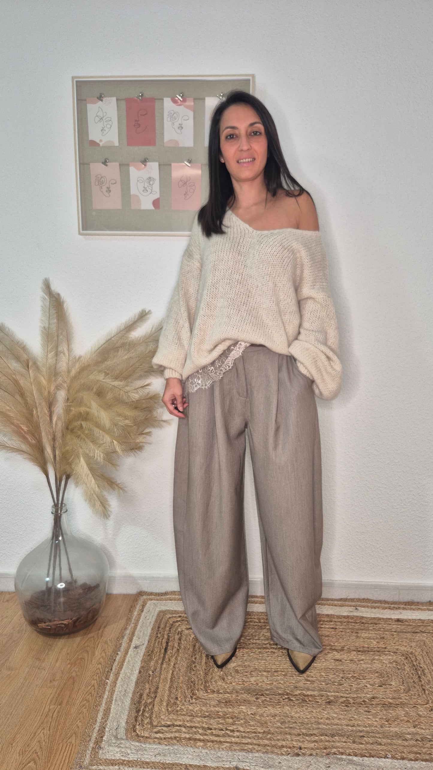PANTALON SOPHIE TAUPE