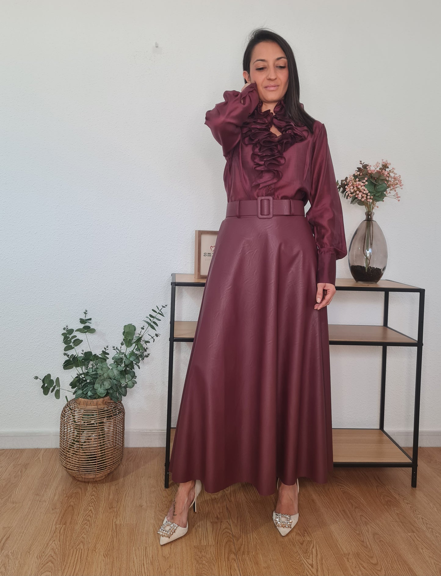 FALDA BURGUNDY ESSENCE